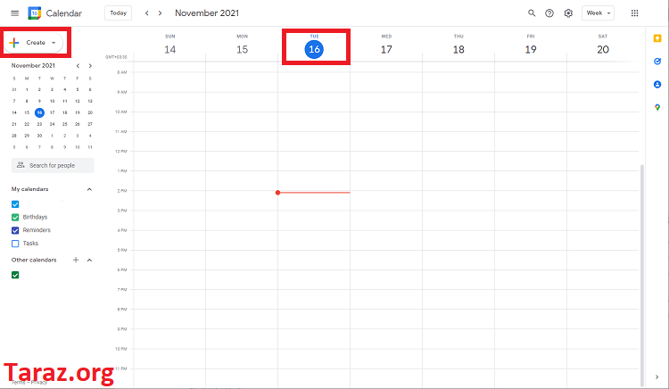 روش کار با Google Calendar