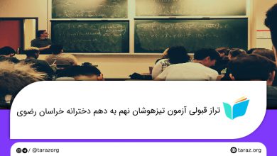 تصویر از تراز قبولی مدارس تیزهوشان دخترانه نهم به دهم خراسان رضوی + لیست و ظرفیت مدارس