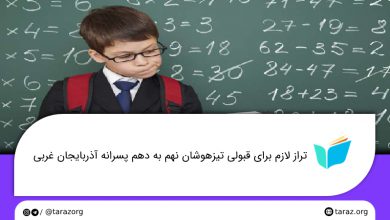 تصویر از تراز قبولی مدارس تیزهوشان پسرانه نهم به دهم مدارس آذربایجان غربی + لیست و ظرفیت مدارس